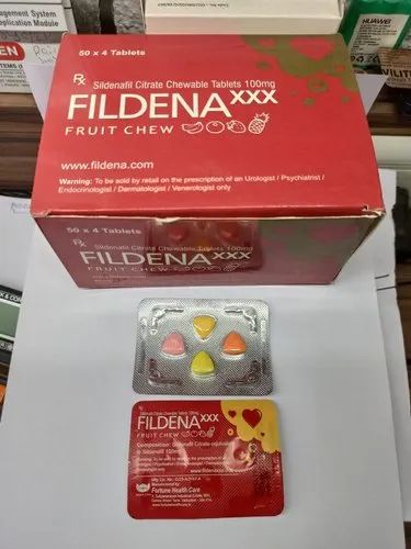 Fildena XXX 100mg Chewable Tablets