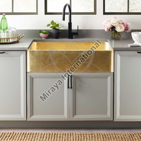 Hammered Brass Sink