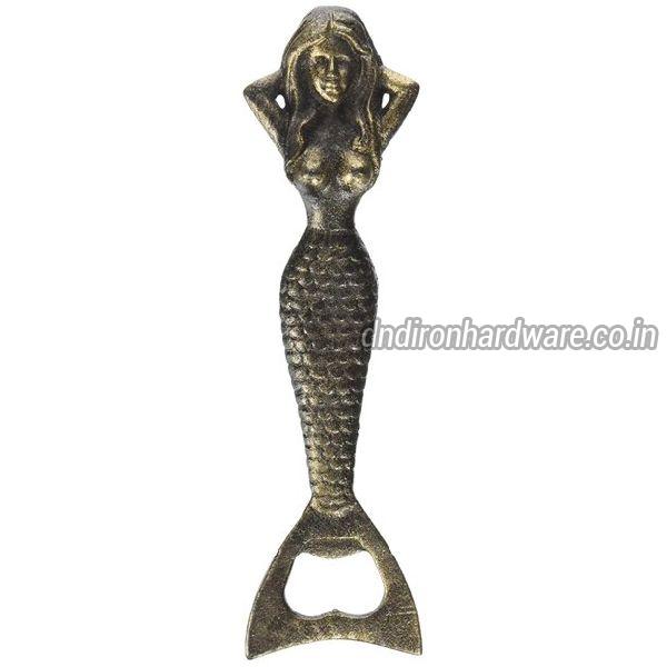 Fish shaped cast iron bottle opener