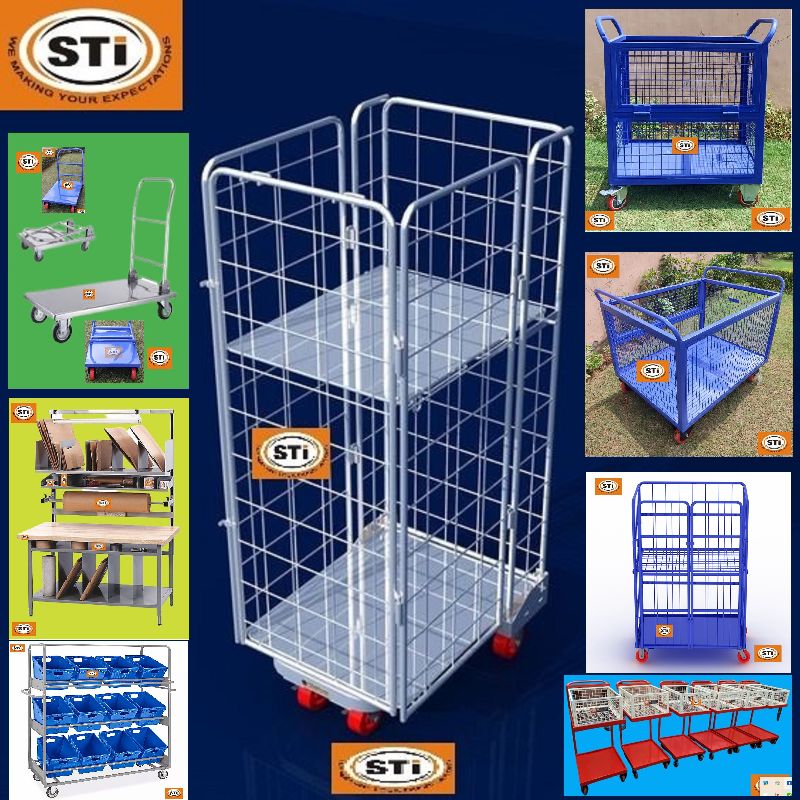 Cage Trolley For Ecommerce Warehouse