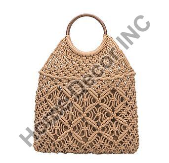 Macrame Wooden Handbag
