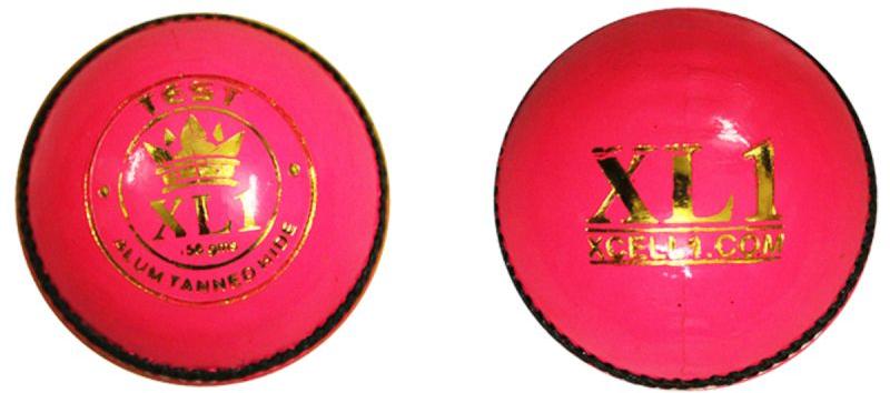 Pink Cricket Leather Ball