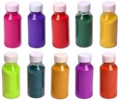 colored pet bottles