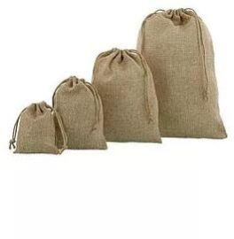 Large Jute Drawstring Bags