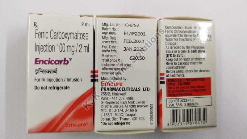 Encicarb 100mg Injection