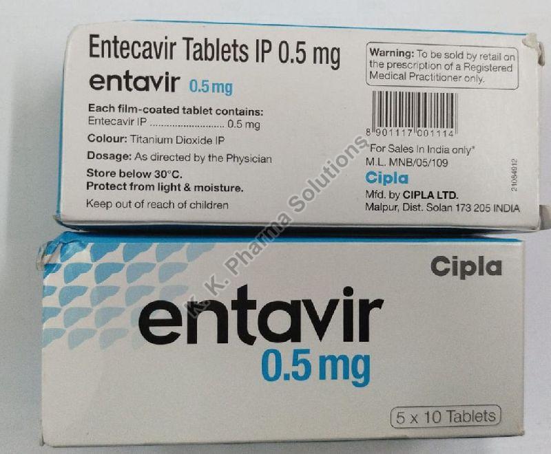 Entavir 0.5mg Tablets