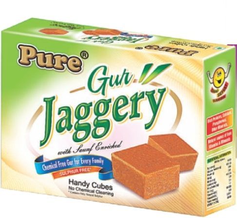 500gm Pure Jaggery Cubes with Saunf Enriched