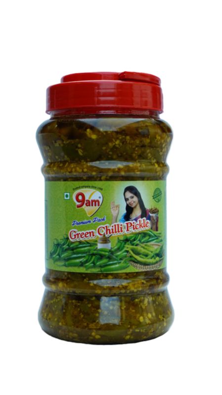 900gm 9am Green Chilli Pickle