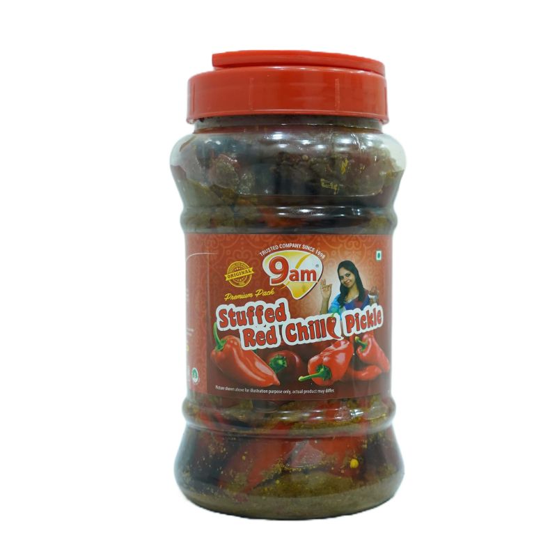 900gm 9am Stuffed Red Chilli Pickle