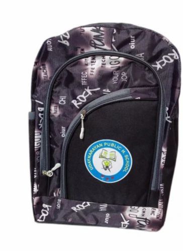Black & Grey Promotional Customized Backpack