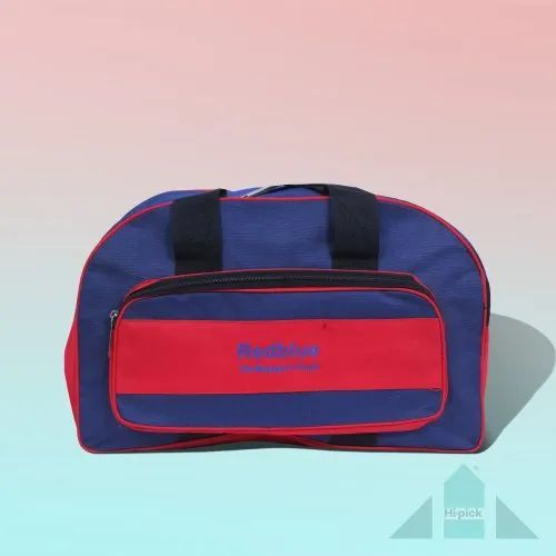 Blue & Red Customized Duffle Bags