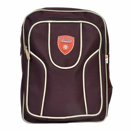 Brown Unisex School Bag