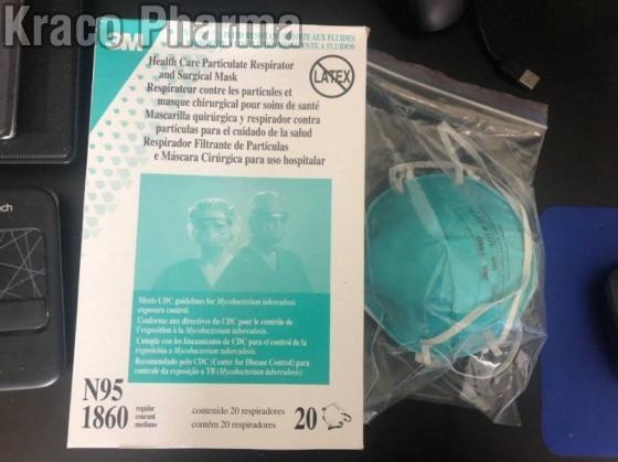 3M 1860 N95 Particulate Respirator Face Mask