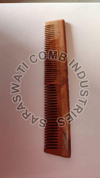 Handmade Neem Singlewood Barber Hair Comb