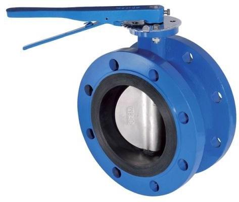 Double Flanged Butterfly Valve Lever Operated