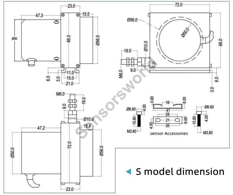 S Model Dimension