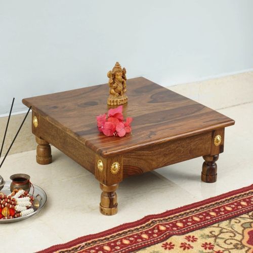 Wooden Pooja Chowki