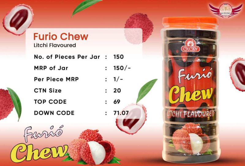 Furio Chew Litchi Flavoured Candies