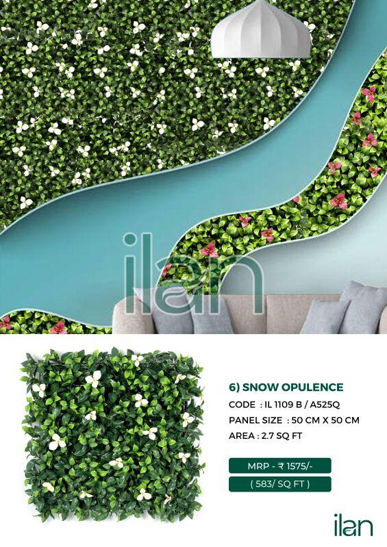 snow opulence artificial green walls
