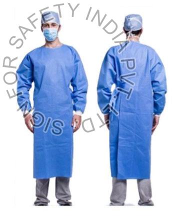 Medline Polyethylene Isolation Gowns with Thumb Loops