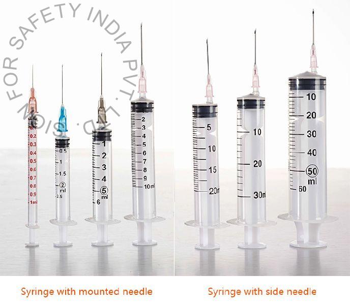 Hypodermic SYRINGE WITH/ WITHOUT NEEDLE Sterile, Single Use, Latex Free