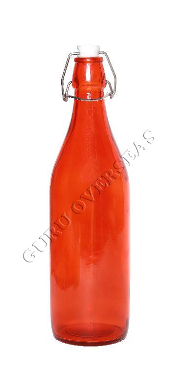 1000 ML ROUND SWING TOP WATER BOTTLE (COLOUR)