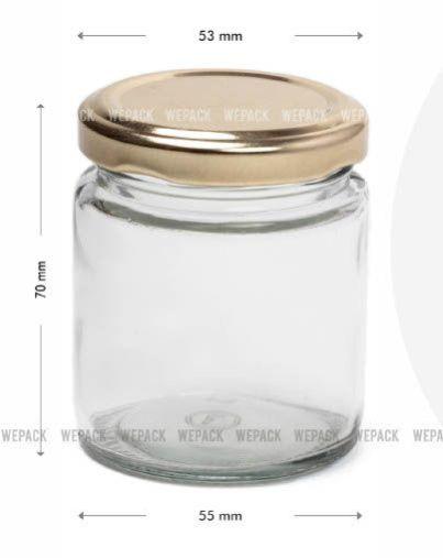 Round Salsa Glass Jar