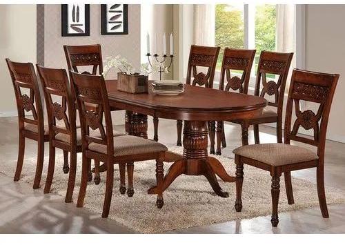 8 Seater Wooden Dining Table Set