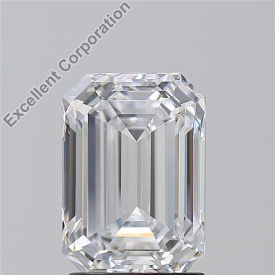 Emerald 2.25ct D VS1 IGI Certified Lab Grown HPHT Diamond
