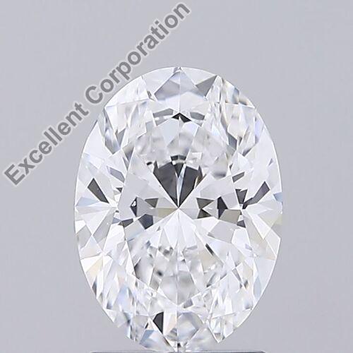 Oval Shaped 1.61ct D VS2 GIA Certified Lab Grown HPHT Diamond