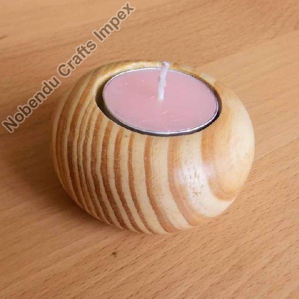 Wooden candle.