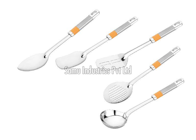 Stainless Steel 5 Piece Serving Spoon Set