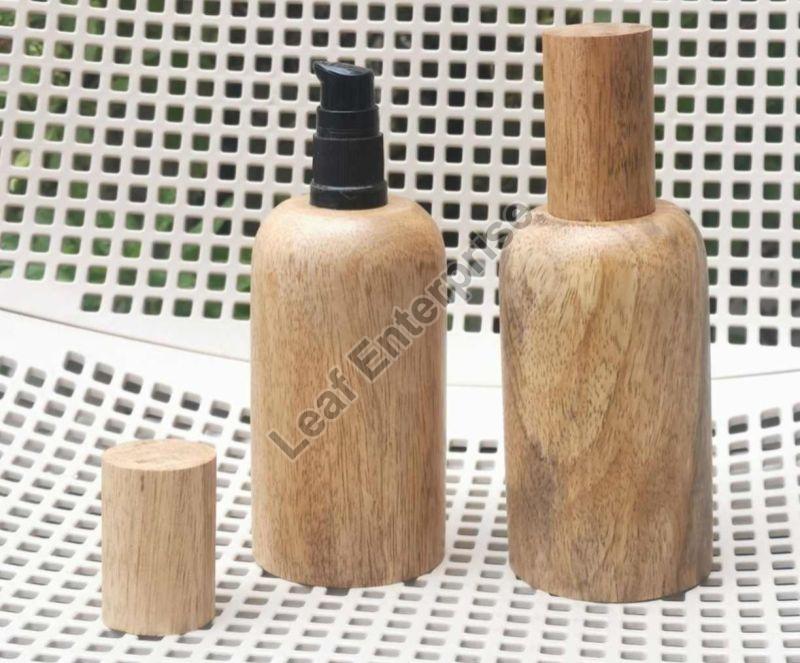 50ml Wooden Cosmetic Pump Bottle