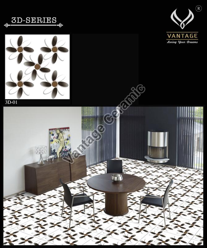 3D Glossy Series Porcelain Floor Tiles