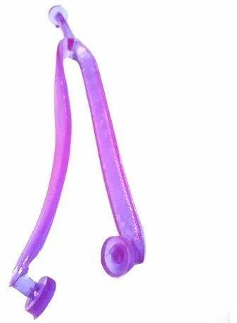 Ladies Purple Slipper PVC Strap