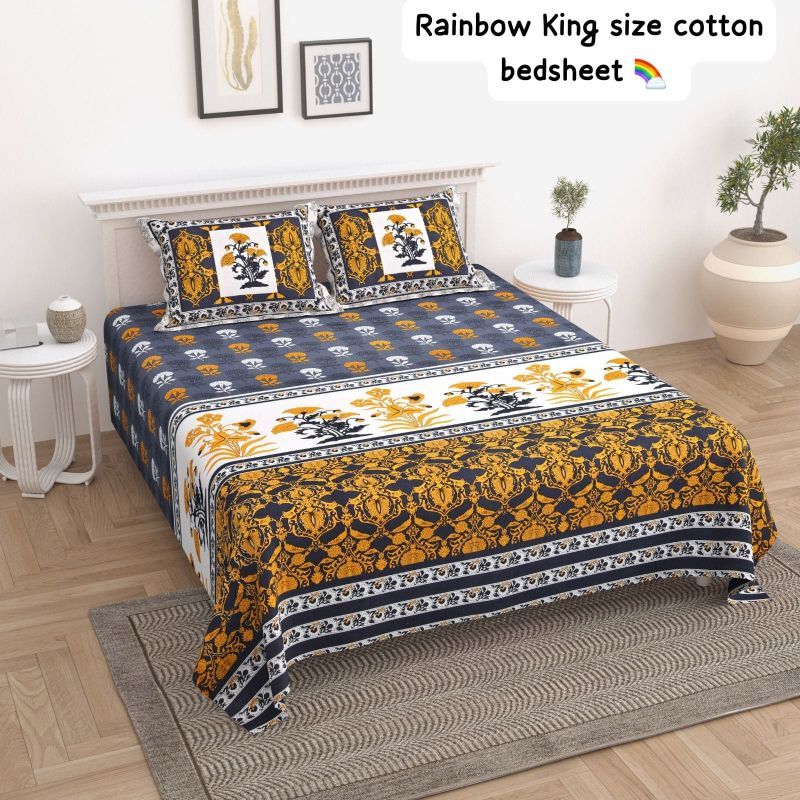 60X90 Inches Poly Cotton Bed Sheet