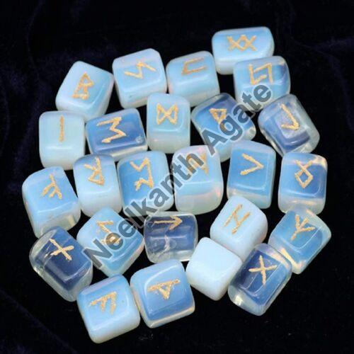 Opalite Rune Agate Stone