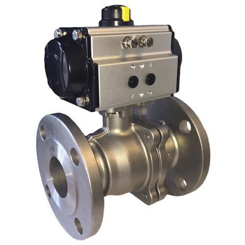 Stainless Steel Pneumatic Actuated Ball Valve
