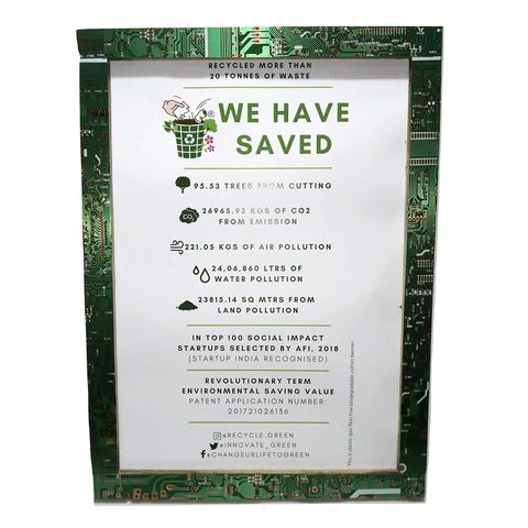 A4 Size Waste Electronic Circuit Board Photo Frame