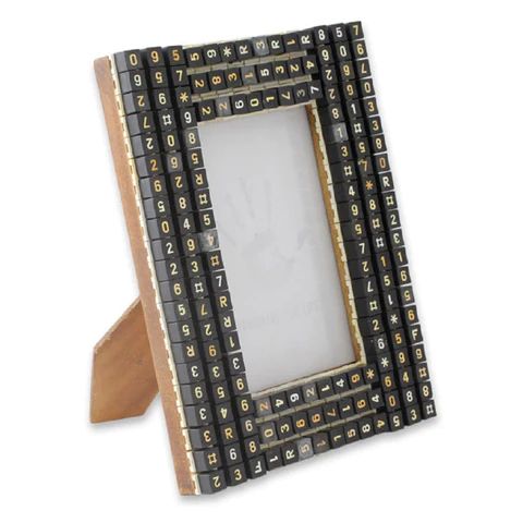 Square Push Button Telephone Key Photo Frame