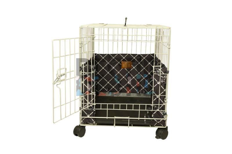 Black Strip Bumpers 24 Inch Dog Cage