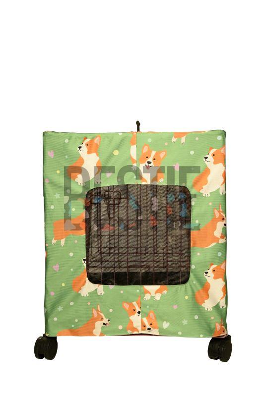 24 Inch Dog Green Crate Cover