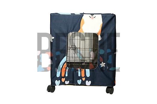 24 Inch Dog Navy Blue Crate Cover