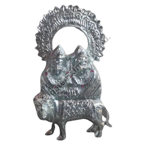 Silver Coated Chamunda Mata Statue