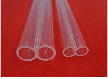 Transparent Quartz Twin Tube