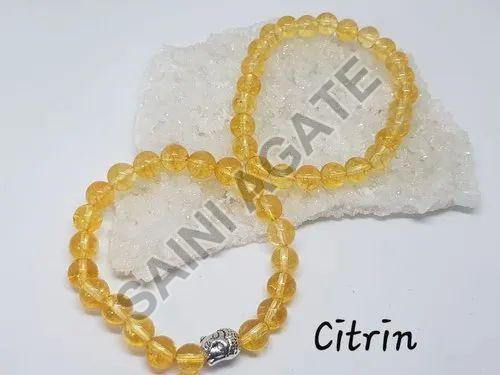 Citrine Gemstone Bracelet 6mm – KukaLondon