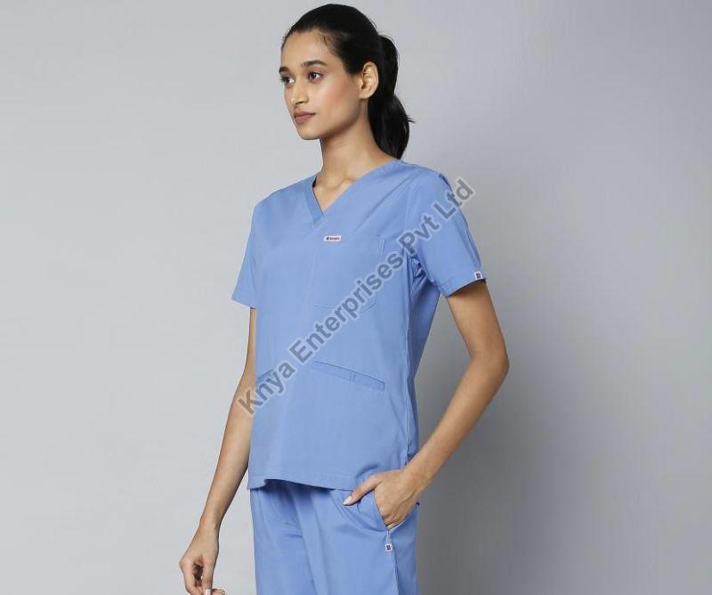 Women Ceil Blue Essential Medical Scrub Suit