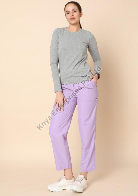 Knya Womens Grey Full Sleeve Underscrub