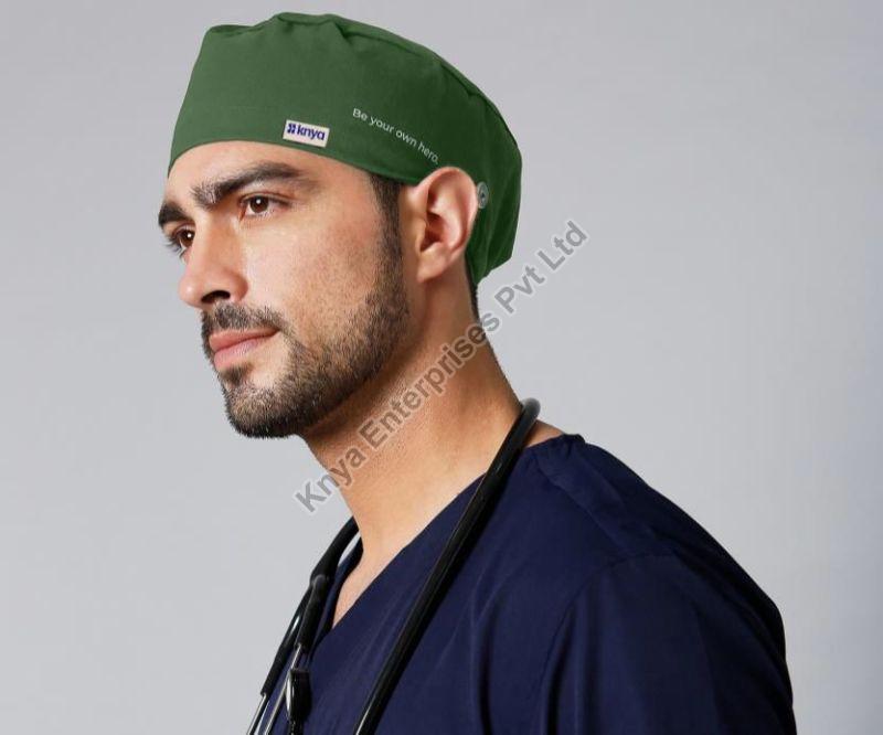 Knya Unisex Olive Green Premium Scrub Cap