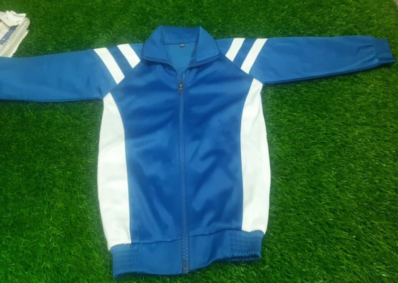 Blue & White School Track Jacket